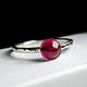 Ring with ruby 'Passion'. Rings. Innocenti Jewelry. Online shopping on My Livemaster.  Фото №2