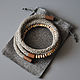 Collar de lino natural de punto con ámbar. Necklace. TETstudio. Ecostyle.. My Livemaster. Фото №6
