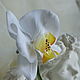 Орхидеи белые 'Фаленопсис цветы из шелка брошь заколка. Цветы. Евгения 'HAT TIME' шляпы и цветы. Интернет-магазин Ярмарка Мастеров.  Фото №2