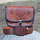 Belt bag with embossed Celtic style, Waist Bag, Moscow,  Фото №1