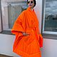Пальто- кимоно оранжевого цвета, Пальто, Москва,  Фото №1