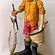 Pescador-figura decorativa de madera. Gifts for hunters and fishers. Art Branch Org (ArtBranchOrg). Интернет-магазин Ярмарка Мастеров.  Фото №2