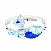 Украшения handmade. Livemaster - original item Bracelet Kitty. Bracelet with lapis lazuli, turquoise and mother of pearl. Handmade.