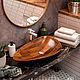 Раковина из дерева Laguna. Мебель для ванной. Pliscanto. Интернет-магазин Ярмарка Мастеров.  Фото №2