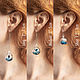 Earrings with whale tails and an ocean inside. Earrings. DriftLand. Online shopping on My Livemaster.  Фото №2