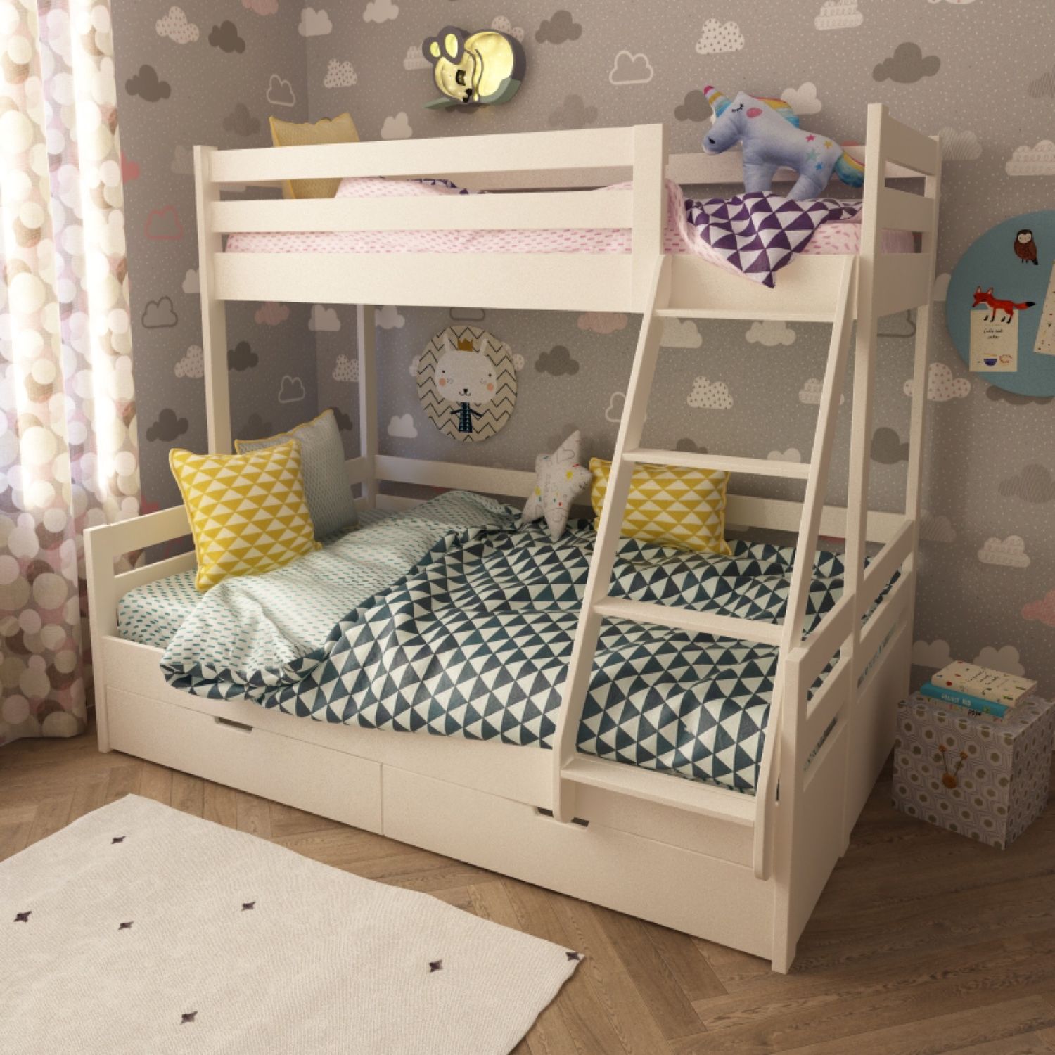 Двухъярусные кровати детские мебельград
