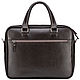 Leather business bag 'Hoffman' (brown). Classic Bag. Russian leather Guild. Online shopping on My Livemaster.  Фото №2