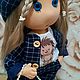 Интерьерная текстильная кукла. Интерьерная кукла. Татьяна @ _belchonok_dolls_56. Ярмарка Мастеров.  Фото №6