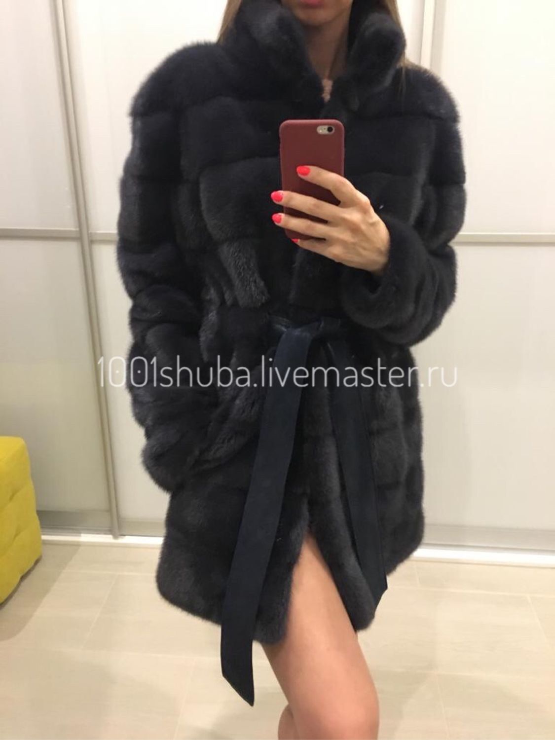 Mink coat graphite, Fur Coats, Moscow,  Фото №1