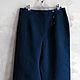 Dark Blue Cigarilla Trousers with Decorative clasp. Pants. Zoe Bo Fashion. Online shopping on My Livemaster.  Фото №2