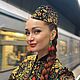 Костюм «Хохлома» в Русском Стиле. Костюмы. Авторские КОКОШНИКИ И ОДЕЖДА в Русском Стиле. Ярмарка Мастеров.  Фото №4