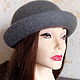 Hat-bowler 'Anthracite'. Hats1. Oksana Moleva. Online shopping on My Livemaster.  Фото №2