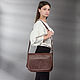 Leather bag 'Riana' (light brown). Classic Bag. Russian leather Guild. My Livemaster. Фото №6