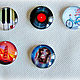Glass cabochons with images of 25 mm. Cabochons. tanyushka-4. Online shopping on My Livemaster.  Фото №2