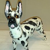 Куклы и игрушки handmade. Livemaster - original item White marble dog. Handmade.
