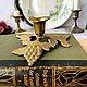 Винтаж: Подсвечник "Виноградная лоза". Латунь. 16х16х8 см. Подсвечники винтажные. Antik-msk. Ярмарка Мастеров.  Фото №5