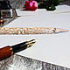 Brass handle with silver ORNAMENT. Handle. The Gift Oasis. My Livemaster. Фото №13