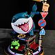 Фигурка Джефф акула Jeff the Land Shark marvel. Статуэтка. Антонина (happyfingers). Интернет-магазин Ярмарка Мастеров.  Фото №2