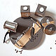 Заказать Круглый поднос с подставками подсвечниками из дерева Coffee Time. COOLWOODecor Вешалки Декор Игрушки. Ярмарка Мастеров. . Подносы Фото №3