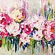 PAINTING WITH FLOWERS LUXURY PEONIES, Pictures, Samara,  Фото №1