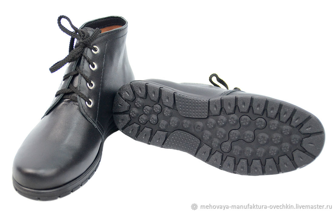 Ботинки демисезонные кожаные мужские в интернет-магазине Ярмарка Мастеровпо цене 6500 ₽ – QN0WURU