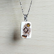 Фен-шуй и эзотерика handmade. Livemaster - original item The Rune Inguz. Bone amulet with amber. Fertility and abundance.. Handmade.