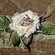 Grosgrain rose brooch silk 'Tenderness'. Brooches. LIUDMILA SKRYDLOVA (flower glade). Online shopping on My Livemaster.  Фото №2
