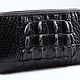 Клатч из кожи крокодила на двух молниях IMA0268B33. Клатчи. CrocShop товары из экзотической кожи. Ярмарка Мастеров.  Фото №8
