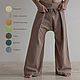 Loose pants (100% cotton). Mens pants. masterskaya-zlataslava. My Livemaster. Фото №4