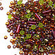 Бисер Микс TOHO №3227 малиново-зеленый Японский бисер TOHO Beads 10гр, Бисер, Краснотурьинск,  Фото №1