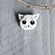 Заказать Kitten brooch. Девичьи мечты. Ярмарка Мастеров. . Брошь-булавка Фото №3