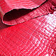 Crocodile skin red IN STOCK. Leather. BurlakovStraps. My Livemaster. Фото №5