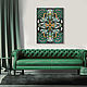 Interior panel with a geometric pattern in the Art Deco style, Pictures, Moscow,  Фото №1