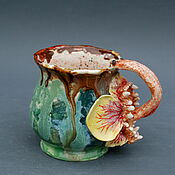 Посуда handmade. Livemaster - original item Mug Predatory flower. Handmade.