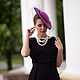 Evening hat with veil. Color fuchsia. Hats1. Exclusive HATS. LANA ANISIMOVA.. Online shopping on My Livemaster.  Фото №2