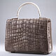 Crocodile leather women's bag, handmade IMA0948EW. Classic Bag. CrocShop. My Livemaster. Фото №4