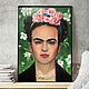 Фрида Кало, портрет маслом на холсте, Картины, Санкт-Петербург,  Фото №1