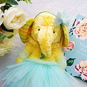 Куклы и игрушки handmade. Livemaster - original item Teddy the elephant Lily. Handmade.