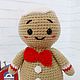 Пряничный человечек мягкая игрушка Новогодний подарок под елочку. Мягкие игрушки. Вязаные игрушки - Ольга (knitlandiya). Ярмарка Мастеров.  Фото №4