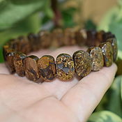 Украшения handmade. Livemaster - original item Bracelet natural stone bronzite cut. Handmade.