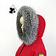 Luxury furry. Trim on the hood made of silver fox fur No. №2, Collars, Ekaterinburg,  Фото №1
