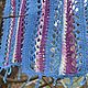 Knitted scarf 'Sakura', cotton, handmade. Scarves. DominikaSamara. Online shopping on My Livemaster.  Фото №2