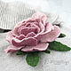 Order A pin brooch as a gift made of wool pink two-tone Peony. moyaksessyar. Livemaster. . Brooches Фото №3