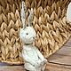 Тедди зайчик ручной работы. Тедди Зверята. Сай Ирина (teddy and toys). Интернет-магазин Ярмарка Мастеров.  Фото №2