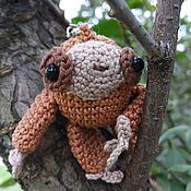 Сумки и аксессуары handmade. Livemaster - original item Knitted keychain-sloth. Handmade.