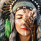 Indian headdress - The serenity of summer. Carnival masks. Elektra D'ajon. Online shopping on My Livemaster.  Фото №2