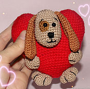 Сувениры и подарки handmade. Livemaster - original item Puppy-Valentine. Handmade.