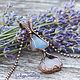 Кулон Wire Wrap с голубым агатом. Кулон. Maria (loligojewelry). Ярмарка Мастеров.  Фото №4