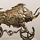 Часы Золотой телец (каминные часы из бронзы). Часы каминные. Арт-галерея «Cultural heritage”. Интернет-магазин Ярмарка Мастеров.  Фото №2