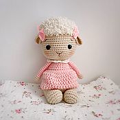Куклы и игрушки handmade. Livemaster - original item A sheep in a dress is a handmade toy. Handmade.